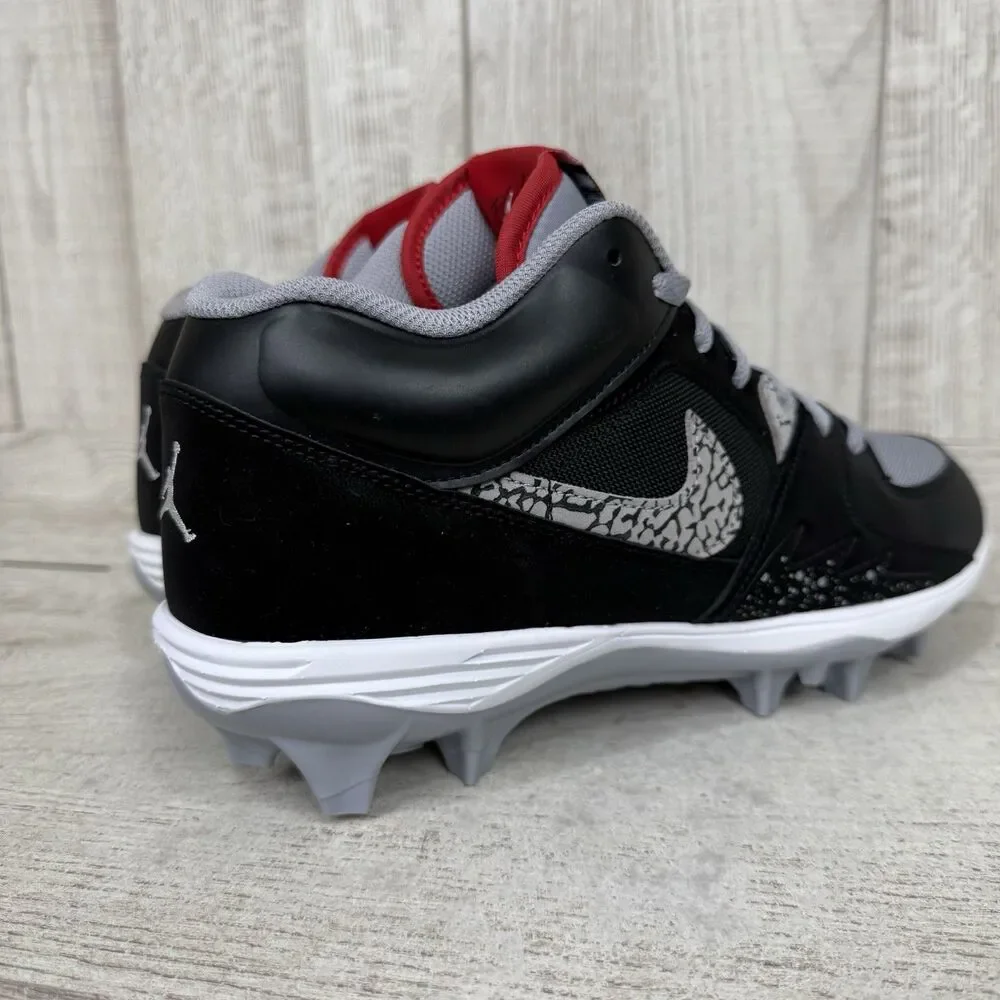 Jordan Stadium 90 Mens Size 11.5 Low TD Black Cement Football Cleats HQ0210-060
